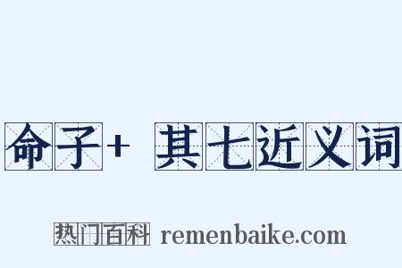 命子+其七近义词是什么意思的图片